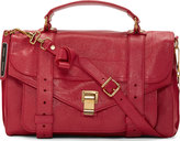 Thumbnail for your product : Proenza Schouler Raspberry Red Leather Medium PS1 Satchel
