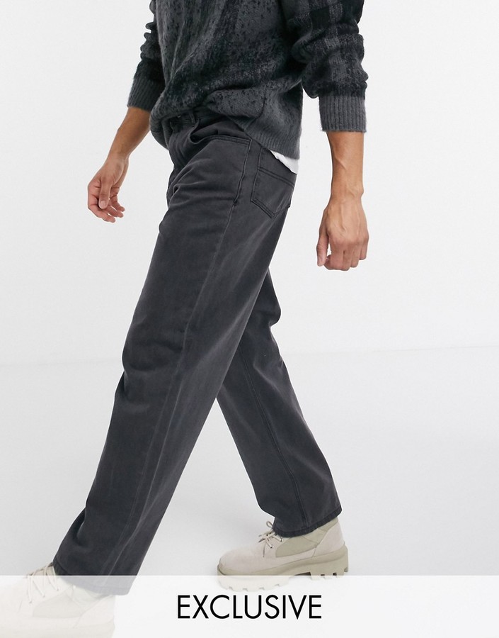 reclaimed vintage inspired classic fit jeans in ecru