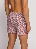 Thumbnail for your product : Sunspel Shibori Floral Print Cotton Boxer Shorts - Mens - Red