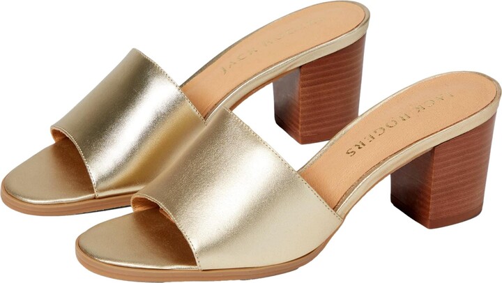 Jack Rogers Sabrina Mid HeeI Platinum 111221HL03-042 Women's