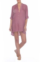 Thumbnail for your product : BOHO ME Patch Pocket Shirt Dress Cover-Up