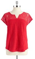 Thumbnail for your product : Lucky Brand Lace Patchwork Top