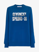 Givenchy metallic logo sweatshirt 