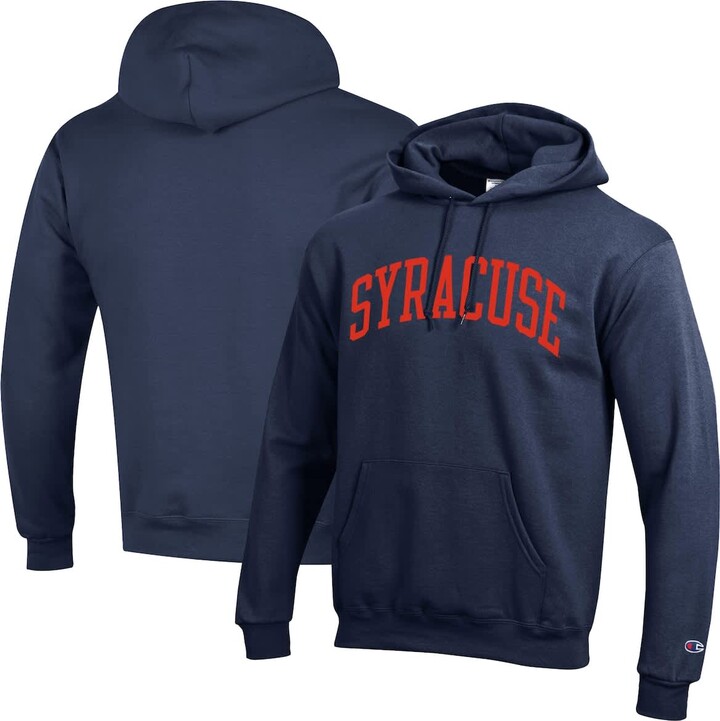 Men's Champion Navy Syracuse Orange Basic Arch Fleece Pullover Hoodie