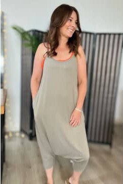 Double Chic Womens Jumpsuit with Pockets V Neck India  Ubuy