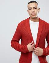 Thumbnail for your product : ASOS DESIGN Tall knitted cardigan in orange