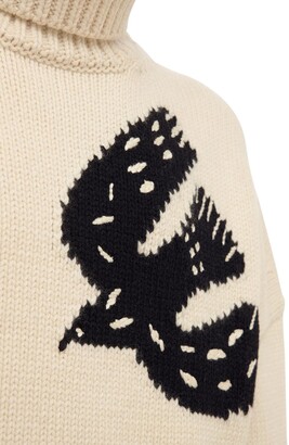 Alexander McQueen Wool & Cashmere Knit Turtleneck Sweater