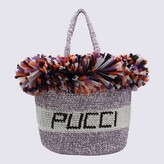 Thumbnail for your product : Emilio Pucci Lilac And Multicolour Rafia Tote Bag