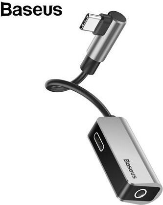 Tomorrow-Max 1Pcs Baseus L45 usb c Audio Cable Adapter Type C to 3.5mm jack Audio Splitter USB C Earphone Adapter for Huawei Mate20 Xiaomi Oneplus