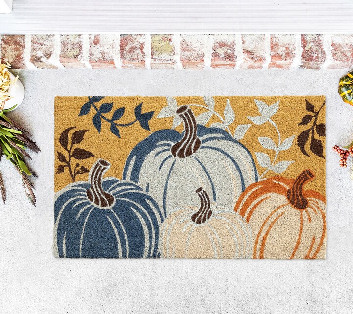 VCNY Home Multicolor Bold Pumpkins Outdoor CoirDoormat
