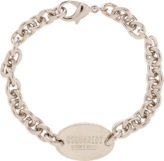 Dsquared2 Dog-Tag chain-link Necklace - Silver