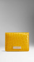 Thumbnail for your product : Burberry Alligator ID Card Case