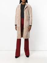Thumbnail for your product : Drome leather belted coat