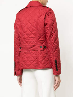 Burberry quilted fitted jacket