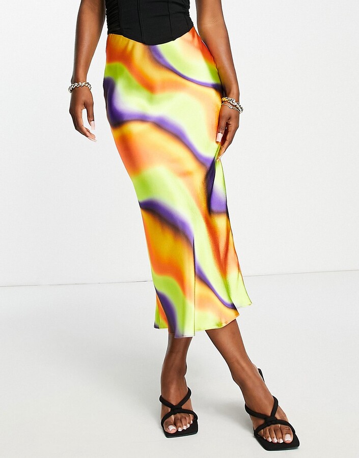 Midi Skirt Tie Dye Skirt Asos Asos Design Asos Midi Skirt Zara