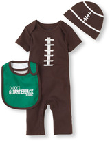 Thumbnail for your product : Children's Place Football coverall 3-piece set