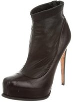 Thumbnail for your product : Brian Atwood Leather Platform Ankle Boots