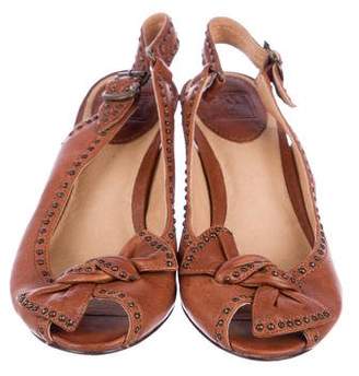 Frye Leather Maya Vintage Slingback Sandals