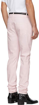 Saint Laurent Pink Low-Rise Skinny Jeans