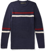 Thumbnail for your product : The Elder Statesman Slim-Fit Striped Cashmere Sweater
