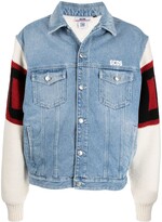 Thumbnail for your product : GCDS Panelled Denim Jacket