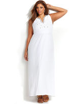 Thumbnail for your product : INC International Concepts Plus Size Embroidered Maxi Dress