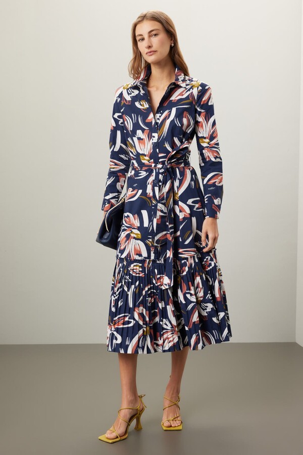 Tori Dress Blue-multicolored-print