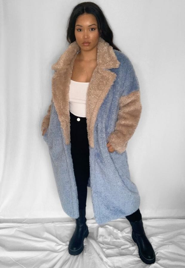 plus size fuzzy coat