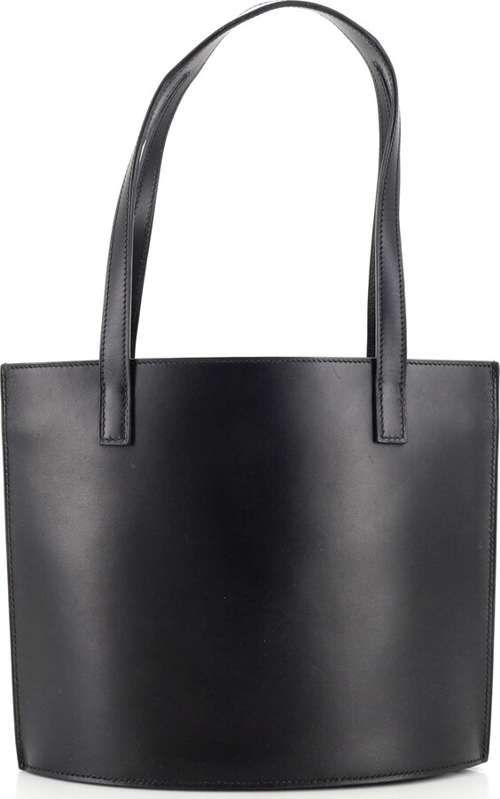 Hermes Vintage Curved Shoulder Bag Box Calf Small - ShopStyle