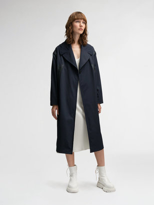 DKNY Pure Trench Coat With Detachable Wool Vest