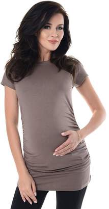 Purpless Maternity Plain Cotton Top Pregnancy T-Shirt Tee for Pregnant Women 5025