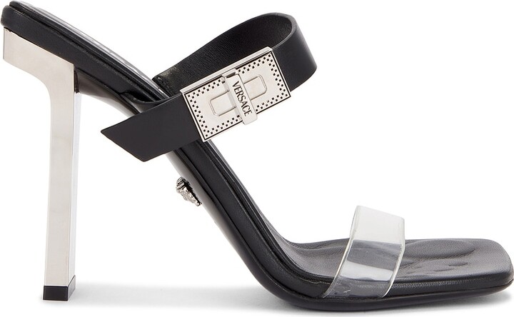 VERSACE Mule Sandal in Black