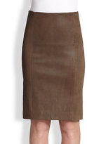 Thumbnail for your product : Theory Golda Leather Pencil Skirt