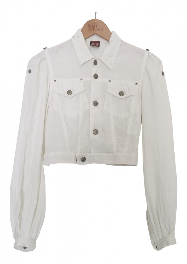 linen jean jacket womens