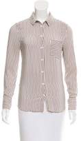 Thumbnail for your product : Band Of Outsiders Striped Silk Top