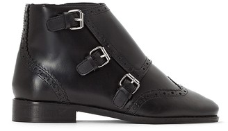 La Redoute Collections Leather Ankle Boots