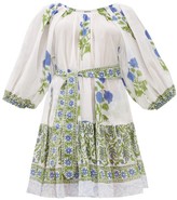 green dress with white flowers