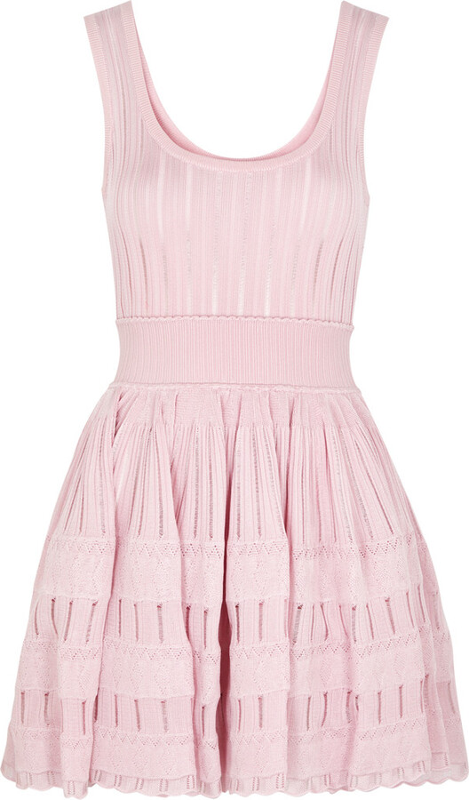 Alaia Fluid Knitted Mini Dress