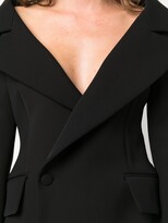 Thumbnail for your product : A.W.A.K.E. Mode V-neck off-centre blazer