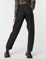 Thumbnail for your product : Noisy May Sella balloon leg jeans in washed black