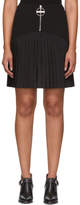 Thumbnail for your product : Givenchy Black Pleated Logo Miniskirt