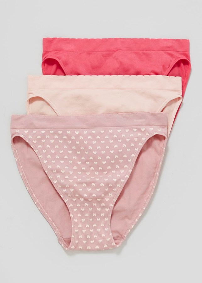 3 Pack Seam Free High Leg Knickers ShopStyle