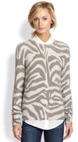 Thumbnail for your product : Equipment Sloane Cashmere Zebra-Print Sweater