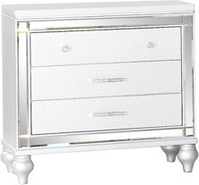 Rosdorf Park Mirror Framed Nightstand Made With Wood