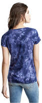 Thumbnail for your product : True Religion HORSESHOE TIE-DYE LACE UP TEE