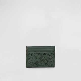 Burberry Perforated Logo Leather Card Case