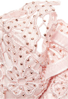 Thumbnail for your product : Agent Provocateur Soirée Ilona crystal-embellished satin plunge bra