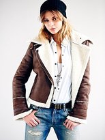 Thumbnail for your product : Free People Vegan Shearling Motorcycle Jacket