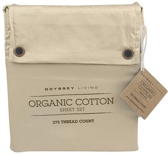 Odyssey Living Single King Linen Organic Cotton Quilt Cover Set