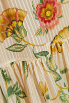 Thumbnail for your product : Anjuna Lavinia off-the-shoulder floral-print burnout metallic silk-blend maxi dress